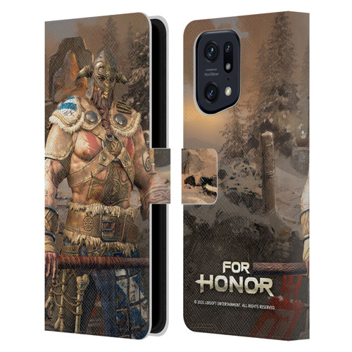For Honor Characters Raider Leather Book Wallet Case Cover For OPPO Find X5 Pro