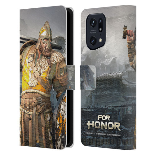 For Honor Characters Warlord Leather Book Wallet Case Cover For OPPO Find X5 Pro