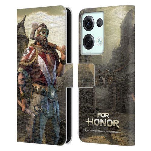 For Honor Characters Berserker Leather Book Wallet Case Cover For OPPO Reno8 Pro