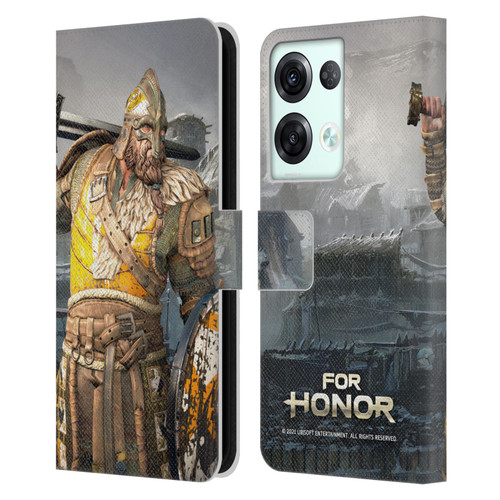 For Honor Characters Warlord Leather Book Wallet Case Cover For OPPO Reno8 Pro