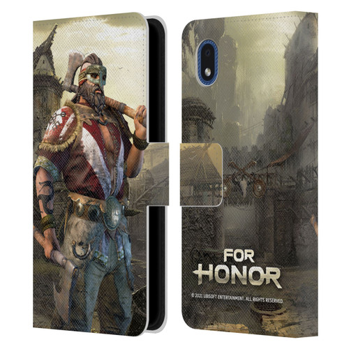 For Honor Characters Berserker Leather Book Wallet Case Cover For Samsung Galaxy A01 Core (2020)