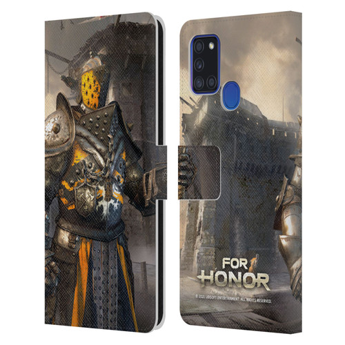 For Honor Characters Lawbringer Leather Book Wallet Case Cover For Samsung Galaxy A21s (2020)
