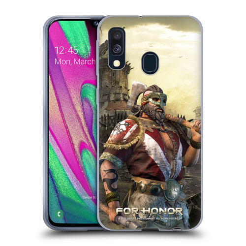 For Honor Characters Berserker Soft Gel Case for Samsung Galaxy A40 (2019)
