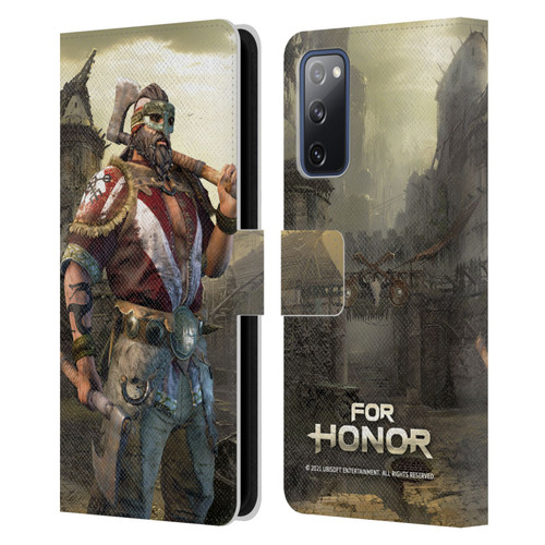 For Honor Characters Berserker Leather Book Wallet Case Cover For Samsung Galaxy S20 FE / 5G