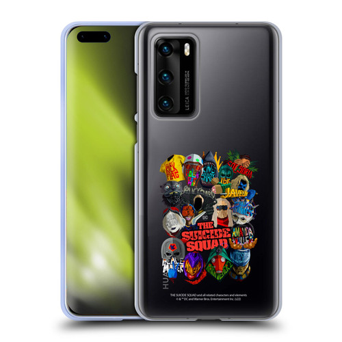 The Suicide Squad 2021 Character Poster Group Head Soft Gel Case for Huawei P40 5G