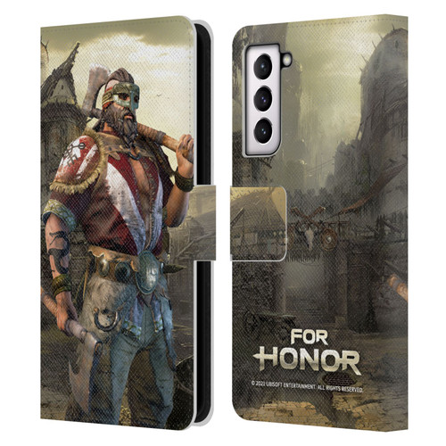 For Honor Characters Berserker Leather Book Wallet Case Cover For Samsung Galaxy S21 5G