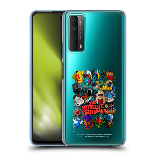 The Suicide Squad 2021 Character Poster Group Head Soft Gel Case for Huawei P Smart (2021)