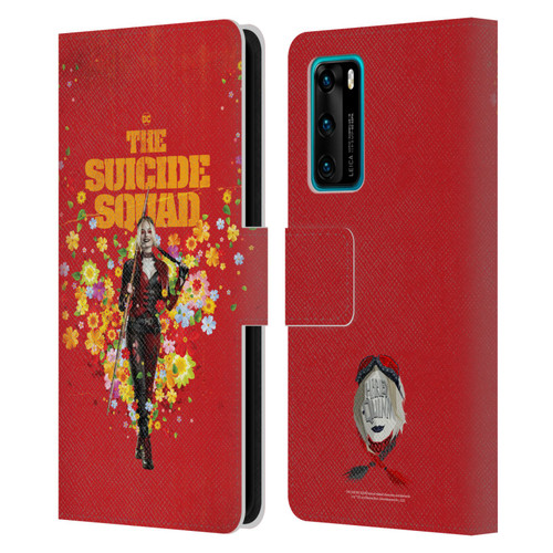 The Suicide Squad 2021 Character Poster Harley Quinn Leather Book Wallet Case Cover For Huawei P40 5G