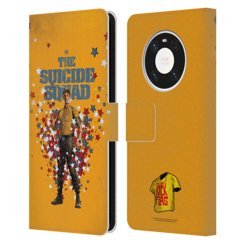 The Suicide Squad 2021 Character Poster Rick Flag Leather Book Wallet Case Cover For Huawei Mate 40 Pro 5G