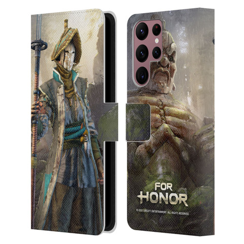 For Honor Characters Nobushi Leather Book Wallet Case Cover For Samsung Galaxy S22 Ultra 5G