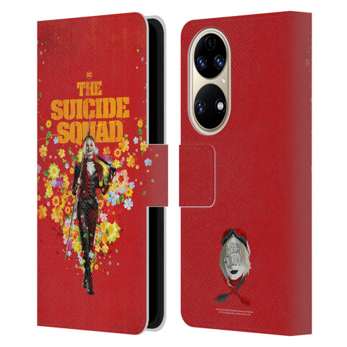 The Suicide Squad 2021 Character Poster Harley Quinn Leather Book Wallet Case Cover For Huawei P50
