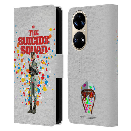 The Suicide Squad 2021 Character Poster Polkadot Man Leather Book Wallet Case Cover For Huawei P50