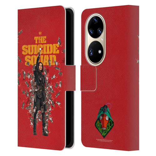 The Suicide Squad 2021 Character Poster Ratcatcher Leather Book Wallet Case Cover For Huawei P50 Pro