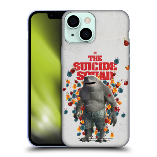 The Suicide Squad 2021 Character Poster King Shark Soft Gel Case for Apple iPhone 13 Mini