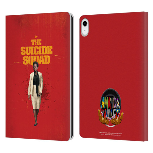The Suicide Squad 2021 Character Poster Amanda Waller Leather Book Wallet Case Cover For Apple iPad 10.9 (2022)