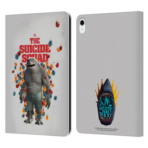 The Suicide Squad 2021 Character Poster King Shark Leather Book Wallet Case Cover For Apple iPad 10.9 2022/2025