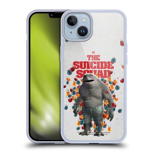 The Suicide Squad 2021 Character Poster King Shark Soft Gel Case for Apple iPhone 14 Plus