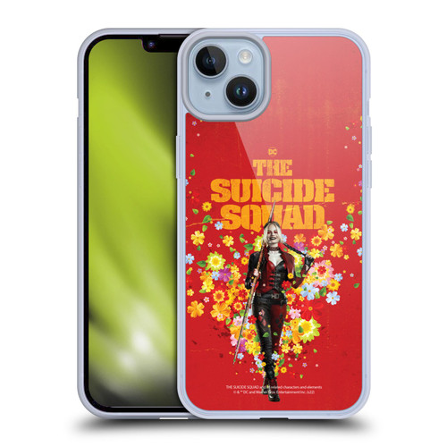 The Suicide Squad 2021 Character Poster Harley Quinn Soft Gel Case for Apple iPhone 14 Plus