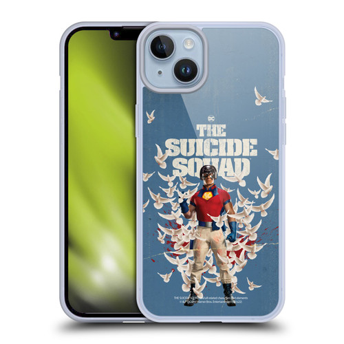 The Suicide Squad 2021 Character Poster Peacemaker Soft Gel Case for Apple iPhone 14 Plus