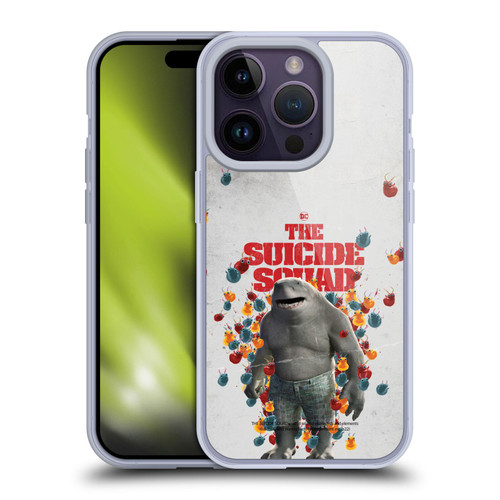 The Suicide Squad 2021 Character Poster King Shark Soft Gel Case for Apple iPhone 14 Pro