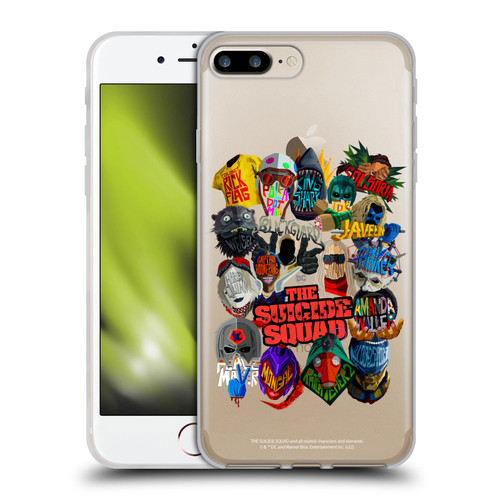 The Suicide Squad 2021 Character Poster Group Head Soft Gel Case for Apple iPhone 7 Plus / iPhone 8 Plus