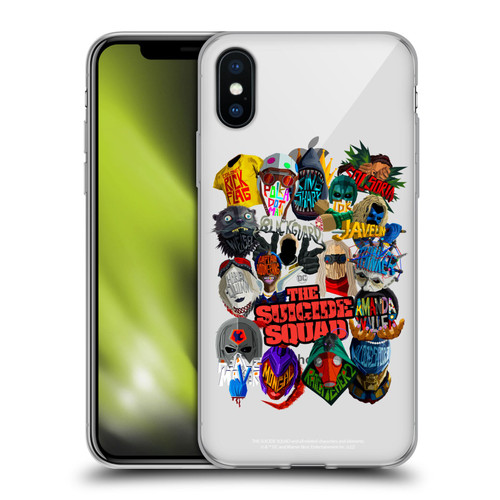 The Suicide Squad 2021 Character Poster Group Head Soft Gel Case for Apple iPhone X / iPhone XS