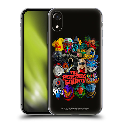The Suicide Squad 2021 Character Poster Group Head Soft Gel Case for Apple iPhone XR