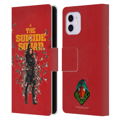 The Suicide Squad 2021 Character Poster Ratcatcher Leather Book Wallet Case Cover For Apple iPhone 11
