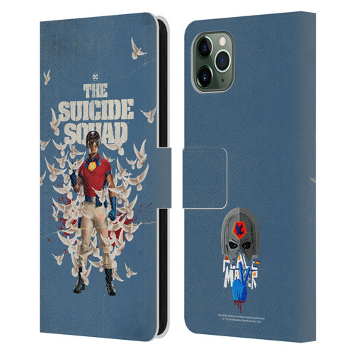 The Suicide Squad 2021 Character Poster Peacemaker Leather Book Wallet Case Cover For Apple iPhone 11 Pro Max