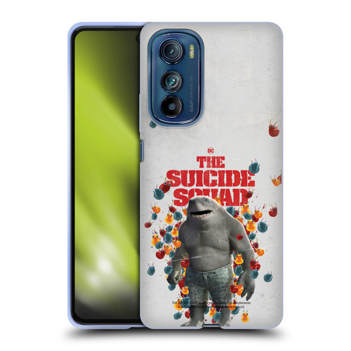 The Suicide Squad 2021 Character Poster King Shark Soft Gel Case for Motorola Edge 30