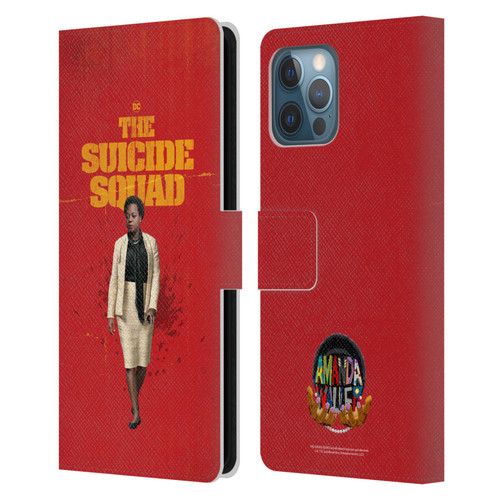 The Suicide Squad 2021 Character Poster Amanda Waller Leather Book Wallet Case Cover For Apple iPhone 12 Pro Max