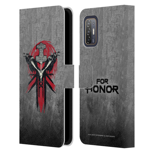 For Honor Icons Viking Leather Book Wallet Case Cover For HTC Desire 21 Pro 5G