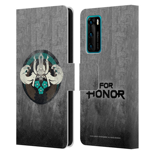 For Honor Icons Samurai Leather Book Wallet Case Cover For Huawei P40 5G