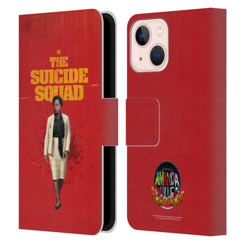 The Suicide Squad 2021 Character Poster Amanda Waller Leather Book Wallet Case Cover For Apple iPhone 13 Mini