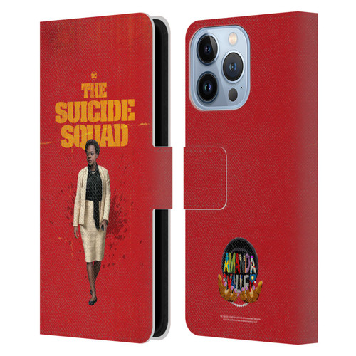 The Suicide Squad 2021 Character Poster Amanda Waller Leather Book Wallet Case Cover For Apple iPhone 13 Pro