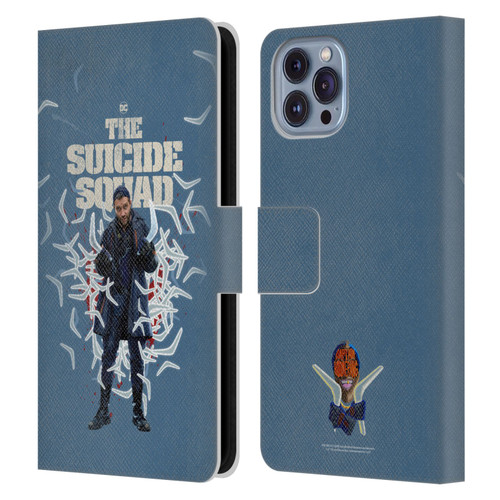 The Suicide Squad 2021 Character Poster Captain Boomerang Leather Book Wallet Case Cover For Apple iPhone 14