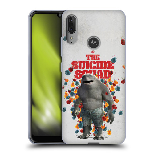 The Suicide Squad 2021 Character Poster King Shark Soft Gel Case for Motorola Moto E6 Plus