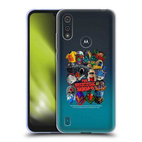 The Suicide Squad 2021 Character Poster Group Head Soft Gel Case for Motorola Moto E6s (2020)