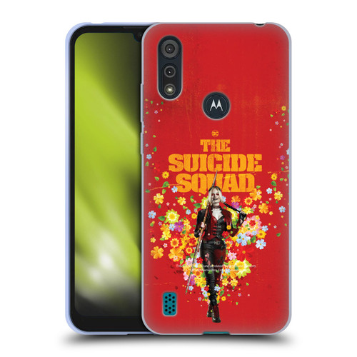 The Suicide Squad 2021 Character Poster Harley Quinn Soft Gel Case for Motorola Moto E6s (2020)