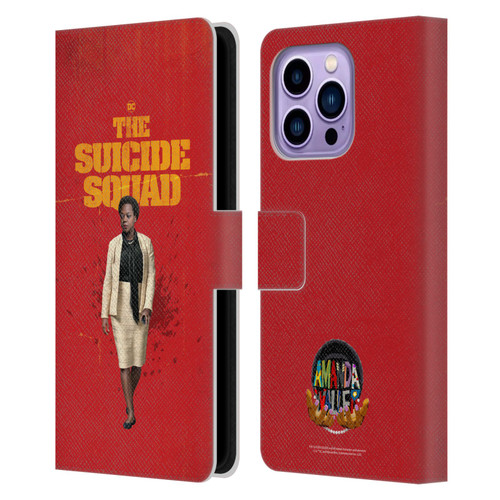 The Suicide Squad 2021 Character Poster Amanda Waller Leather Book Wallet Case Cover For Apple iPhone 14 Pro Max