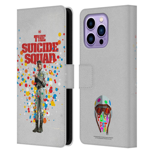 The Suicide Squad 2021 Character Poster Polkadot Man Leather Book Wallet Case Cover For Apple iPhone 14 Pro Max