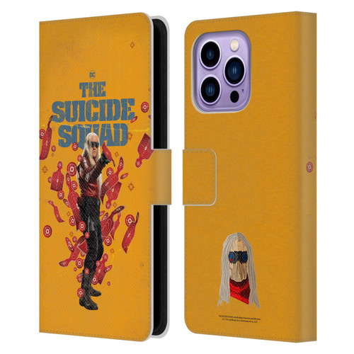 The Suicide Squad 2021 Character Poster Savant Leather Book Wallet Case Cover For Apple iPhone 14 Pro Max