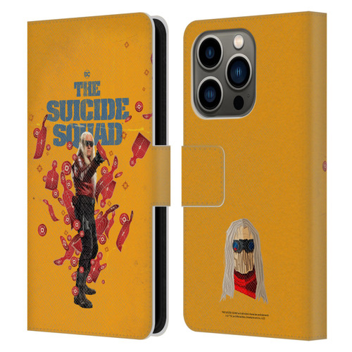 The Suicide Squad 2021 Character Poster Savant Leather Book Wallet Case Cover For Apple iPhone 14 Pro