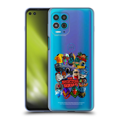 The Suicide Squad 2021 Character Poster Group Head Soft Gel Case for Motorola Moto G100