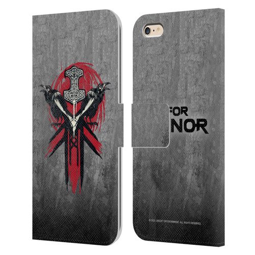 For Honor Icons Viking Leather Book Wallet Case Cover For Apple iPhone 6 Plus / iPhone 6s Plus