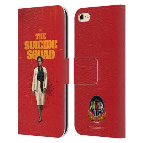 The Suicide Squad 2021 Character Poster Amanda Waller Leather Book Wallet Case Cover For Apple iPhone 6 / iPhone 6s