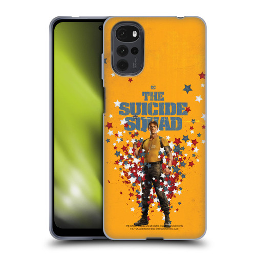 The Suicide Squad 2021 Character Poster Rick Flag Soft Gel Case for Motorola Moto G22