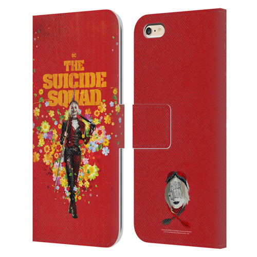 The Suicide Squad 2021 Character Poster Harley Quinn Leather Book Wallet Case Cover For Apple iPhone 6 Plus / iPhone 6s Plus
