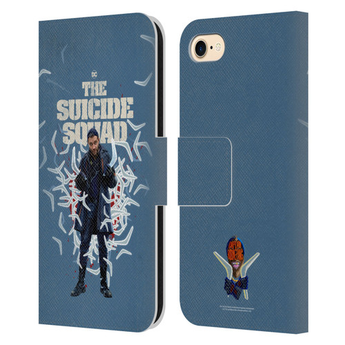 The Suicide Squad 2021 Character Poster Captain Boomerang Leather Book Wallet Case Cover For Apple iPhone 7 / 8 / SE 2020 & 2022