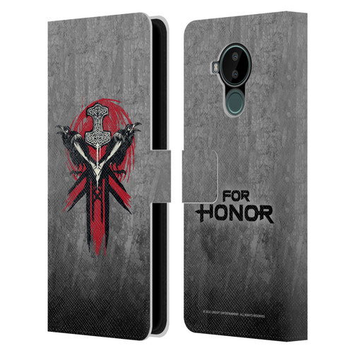 For Honor Icons Viking Leather Book Wallet Case Cover For Nokia C30